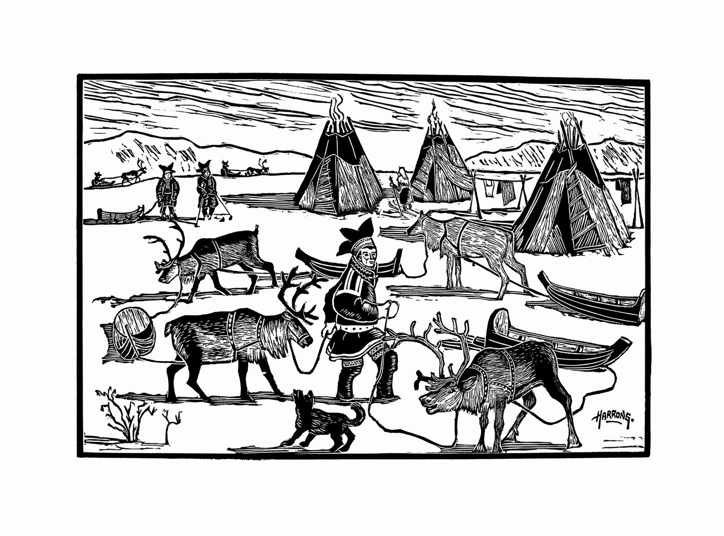 Harrong - Sami on the plateau.